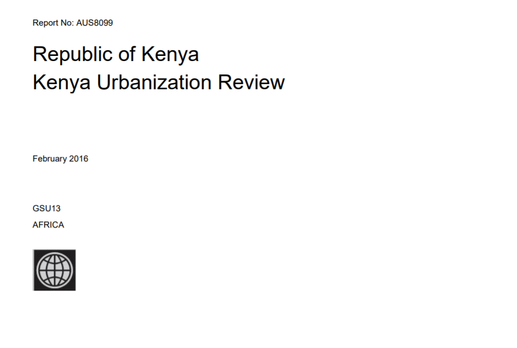 Kenya Urbanization Review